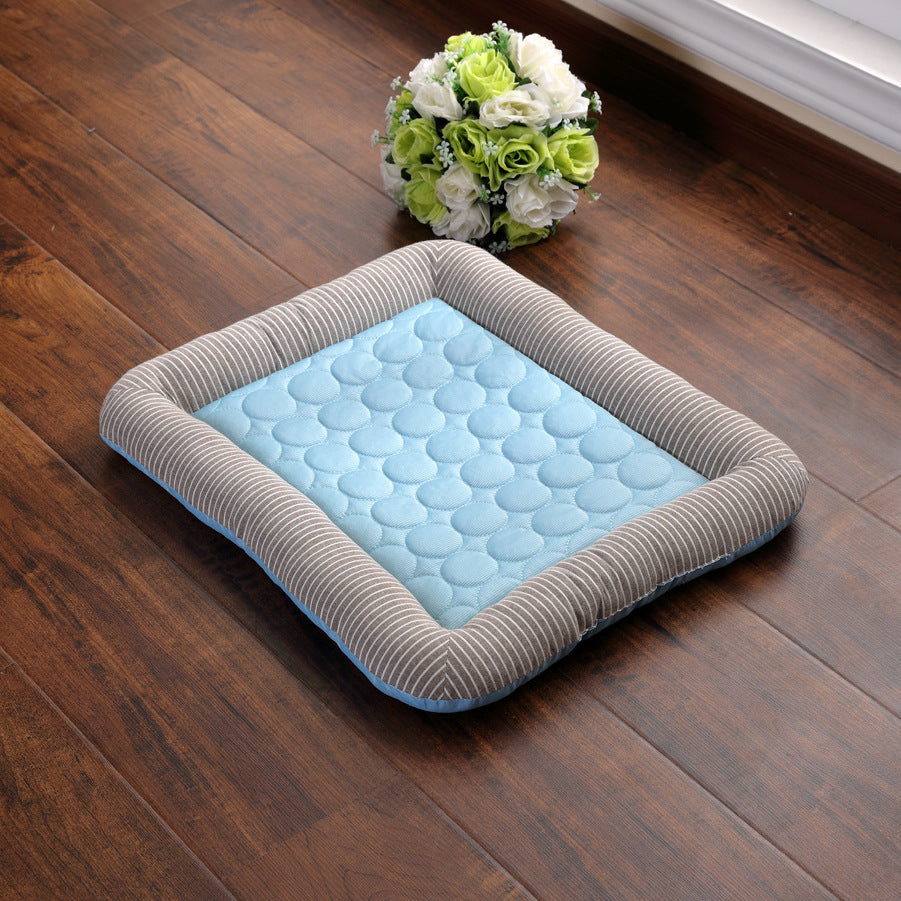 Pet Cooling Bed™  Pad Bed For Dogs Cats Puppy Kitten Cool Mat Pet Blanket Ice Silk Material Soft For Summer Sleeping Pink Blue Breathable