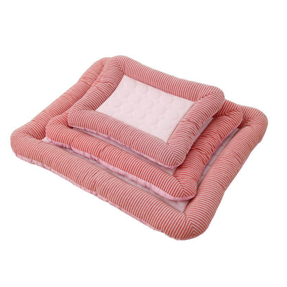 Pet Cooling Bed™  Pad Bed For Dogs Cats Puppy Kitten Cool Mat Pet Blanket Ice Silk Material Soft For Summer Sleeping Pink Blue Breathable