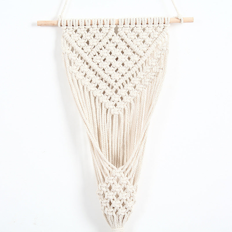 DecorOrnament™  Woven Cotton Net Bag Flower Basket