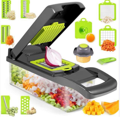 SmartCut™  12 In 1 Manual Vegetable Chopper [Kitchen Gadgets]