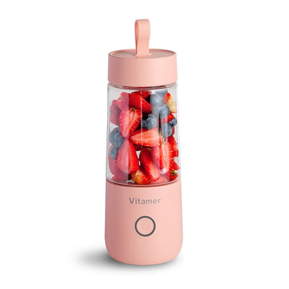 350 ml tragbarer Mixer, Entsafter, elektrischer USB-wiederaufladbarer Mixer, Smoothie-Slushy-Cup, frischer Saft, Mixer-Flasche, USB-Aufladung, Küchenhelfer