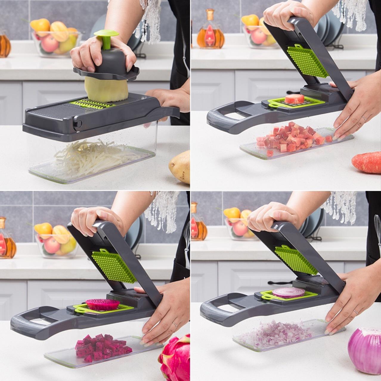 SmartCut™  12 In 1 Manual Vegetable Chopper [Kitchen Gadgets]