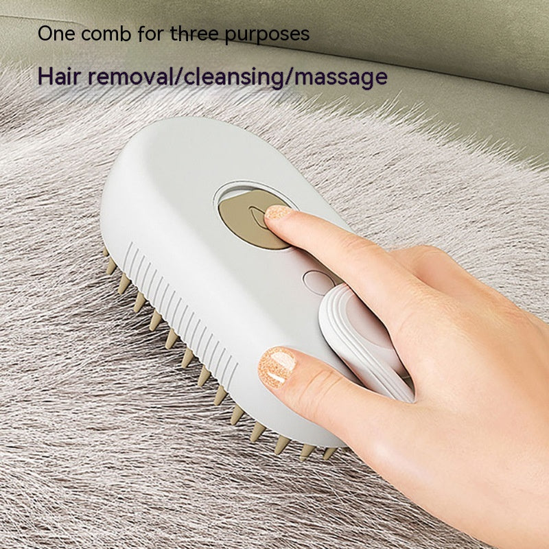 Foldable Steamy Pet Brush - Pet Comb Dog Electric Spray Massage Pet Products