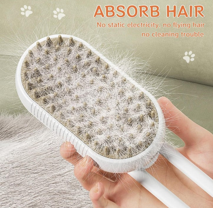 Foldable Steamy Pet Brush - Pet Comb Dog Electric Spray Massage Pet Products